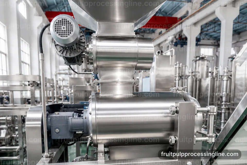 industrial fruit pulp processing line, buying considerations: screen change pulper operating stage