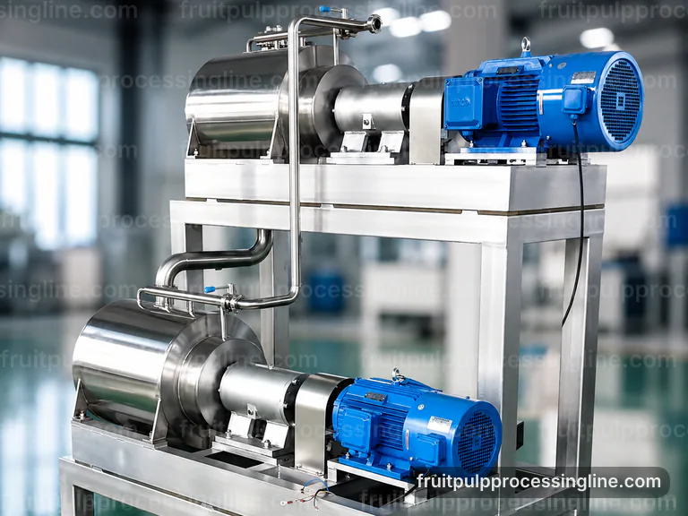 industrial fruit pulp processing line, common buyer questions: screen change pulper connection view